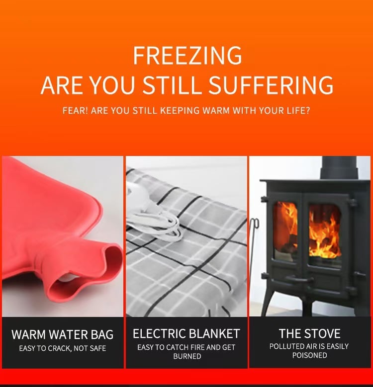 Portable Ceramic Heater with Adjustable Temperature & Remote Control